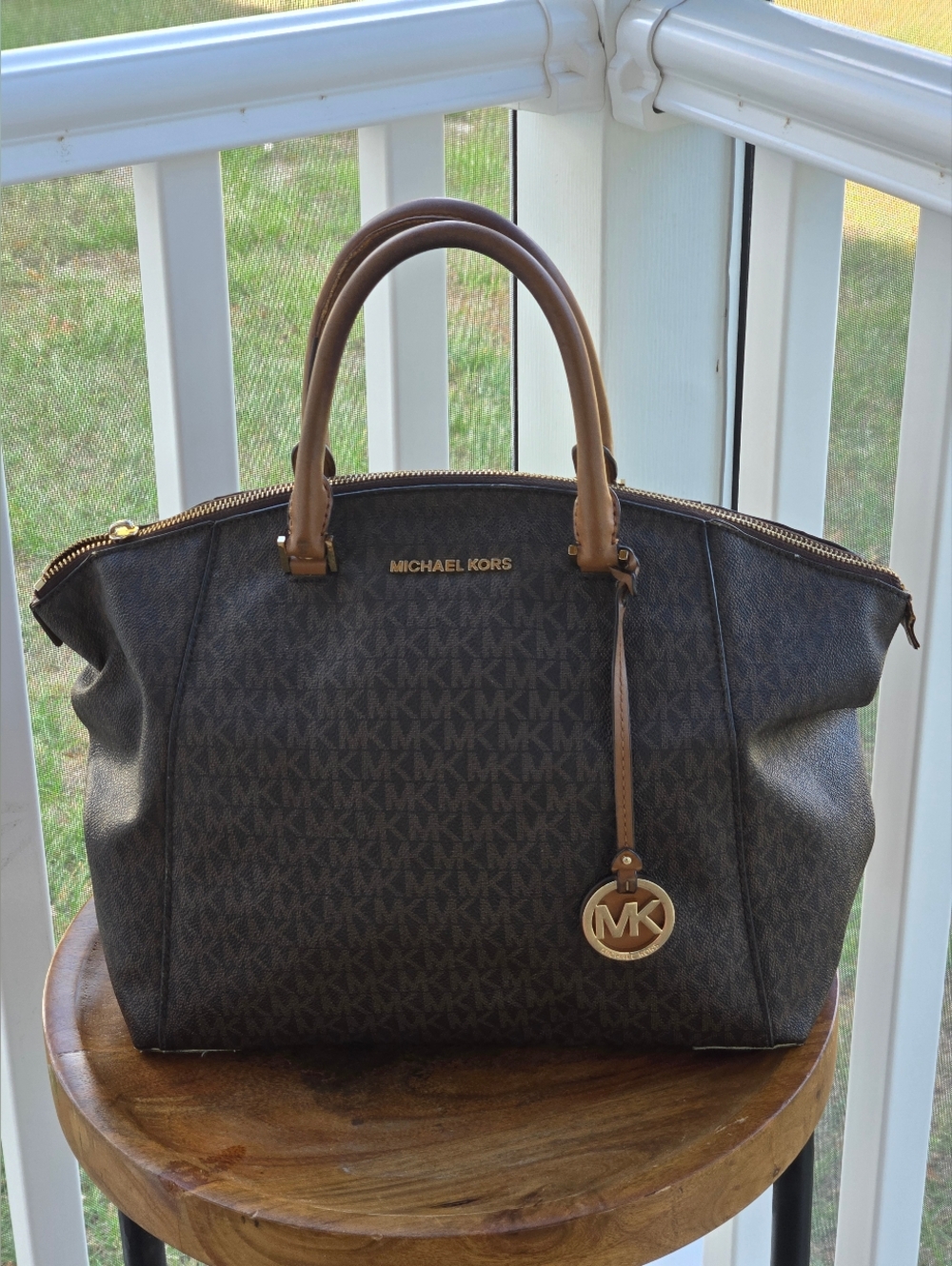Michael Kors Dark Brown Signature Tote